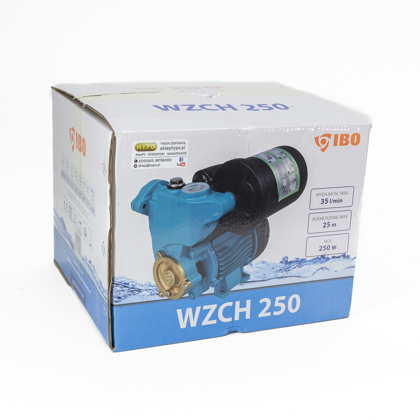 Pompa hydroforowa z wbudowanym zbiornikiem WZCH 250 2L (0,25kW) 230V IBO zdjęcie numer 10